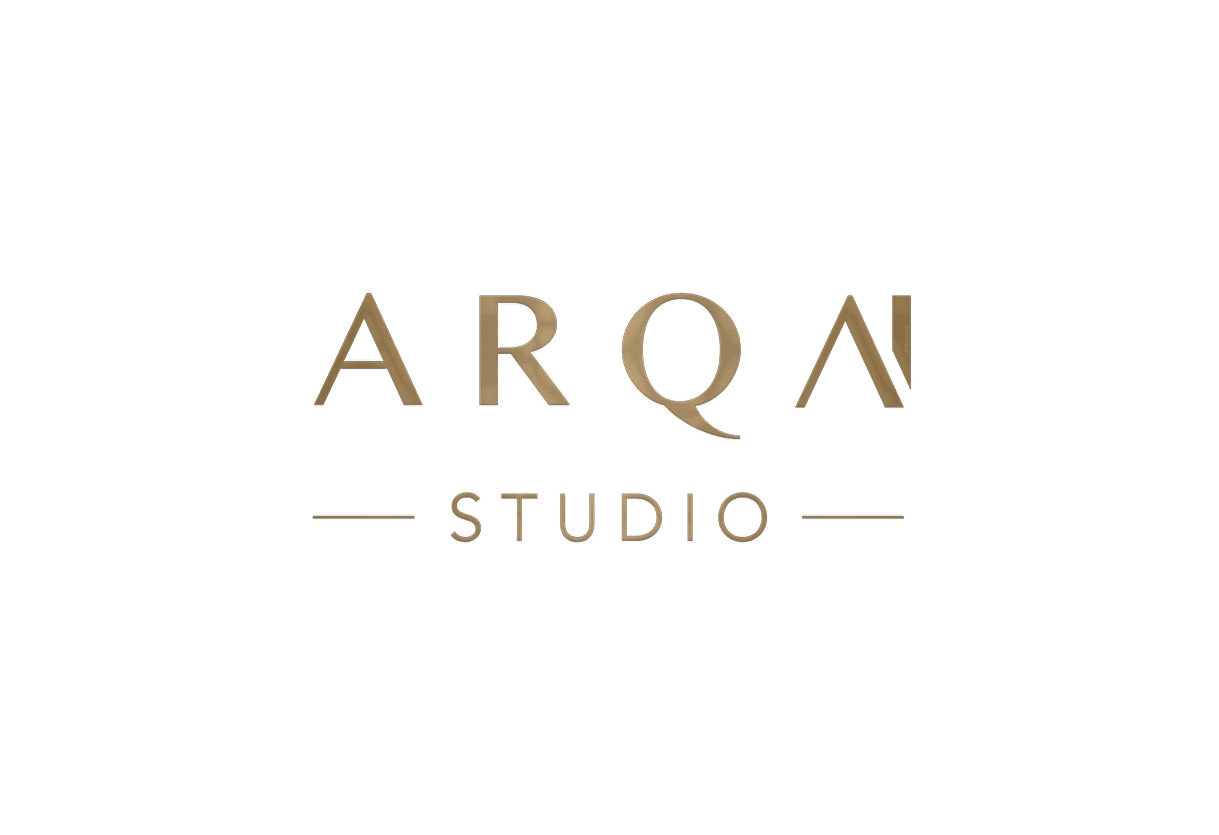 Arqai Studio, AI art studio, bespoke artwork, luxury art Arqai Studio logo - bespoke AI and art studio